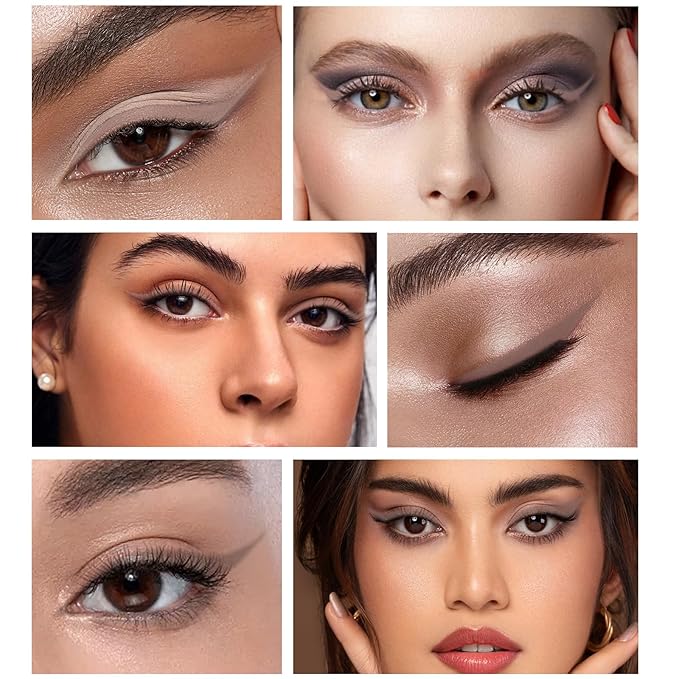 Boobeen Eyeliner Waterproof Gel Eyeliner Smudge-proof Eye Liner Gel Makeup High Pigment Eye Makeup Set Easy to Apply Long-lasting For All Day (Blonde)