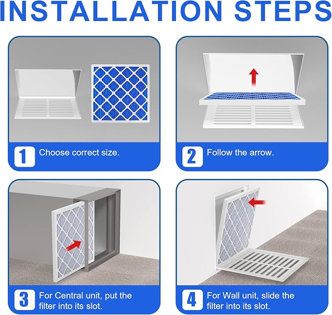 LEKEN 16x25x1 AC Furnace HVAC Filter Reusable Electrostatic Filters MERV 13 - Image 9