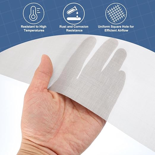 uxcell 300 Mesh 79" x 10" Woven Wire Mesh, 316 Stainless Steel Air Vent Filter - Image 5