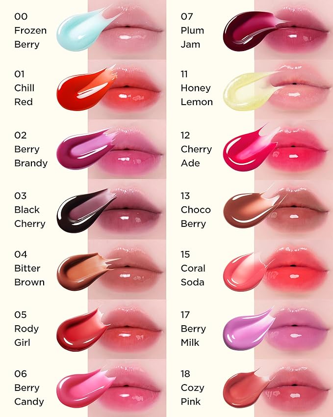 TOCOBO Juicy Berry Plumping Lip Oil 18 Cozy Pink – Korean Vegan Hydrating Lip Oil with Plant Oils for High Shine Gloss - Non Sticky Formula for All Skin Tones, 0.12 fl.oz.