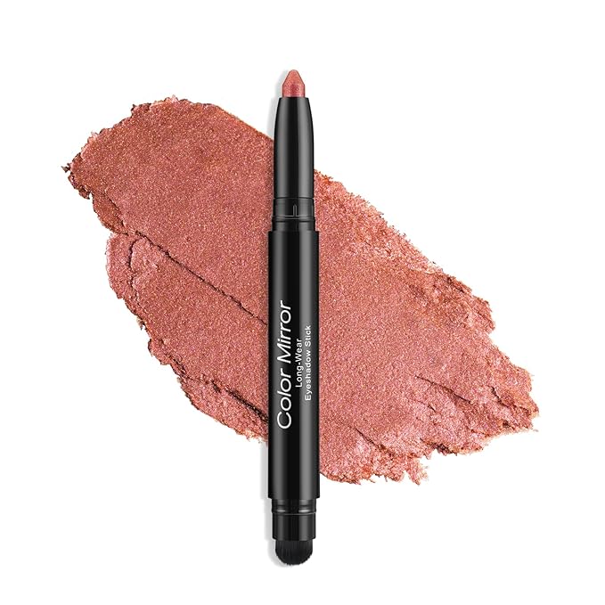 Longwear Cream Eye Shadow Sticks(46 Ruby Metallic), Smudge-Proof, Waterproof Eyeshadow,Silky Formula Glitter With Makeup Brush,Red Eyeshadow Stick