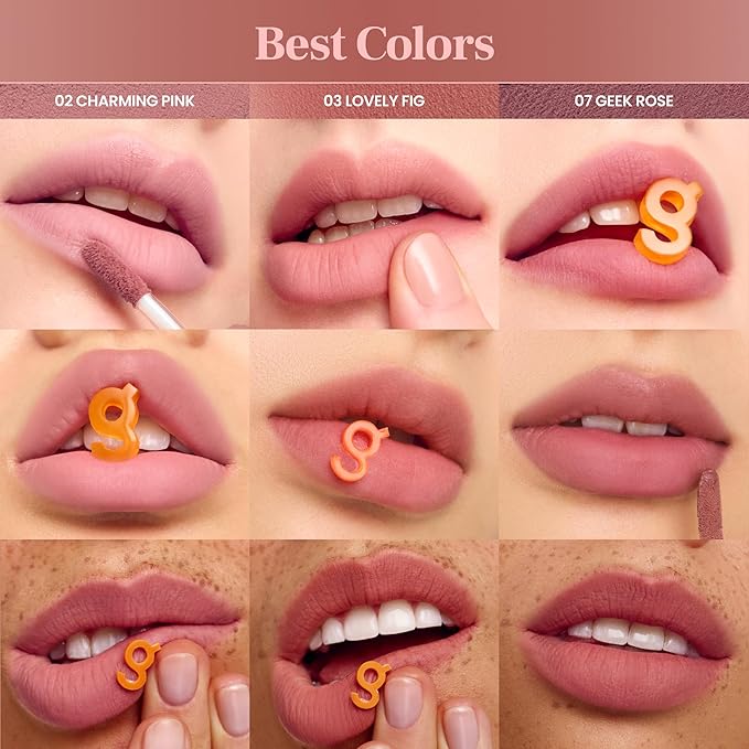 COLORGRAM NUDE BLUR TINT 14 MELLOW STRAWBERRY | Soft Velvet Matte Liquid Lipstick & Cheek Tint | Lightweight Blurring Tint for a Smooth & Airbrushed Finish | Long-Lasting & Non-Sticky Formula