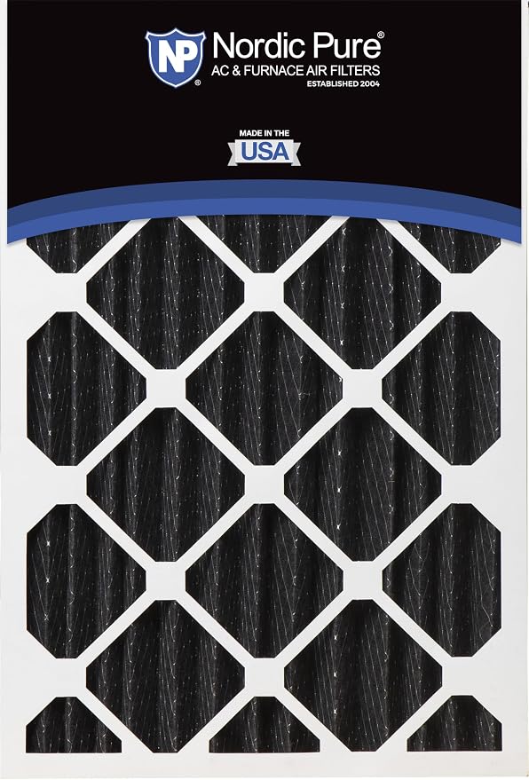 Nordic Pure 20x20x4 Pure Carbon Pleated Odor Reduction Merv 8 Furnace Filter 1 - Image 5