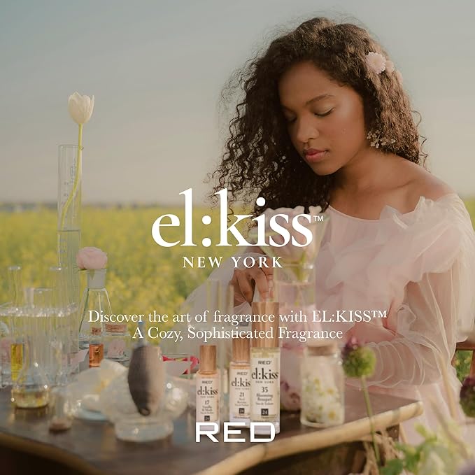 EL:KISS Roll On Perfume, Peach & Wood Inspired by Tom F Bitter Peach Eau de Parfum 12mL (.40 Fl Oz), Hydrating & Long-Lasting, Alcohol-Free & Mineral Oil-Free, Infused With Jojoba, Argan & Coconut Oil