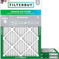 Filterbuy 16x18x1 Air Filter MERV 8 Essential Dust & Allergy Defense, by Filterbuy