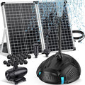POPOSOAP Pond Filter with 55W Solar Fountain Pump, Solar Pond Filter with by POPOSOAP