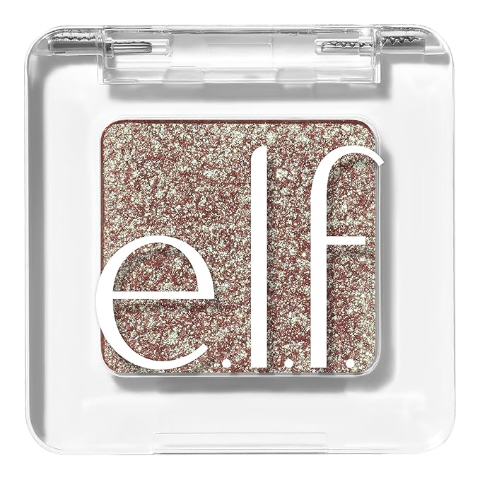 e.l.f. Fine As Fleck Glitter Eyeshadow, Long-Lasting Sheer Eye Makeup With A Shimmer Finish, Soft, Smooth Formula, Vegan & Cruelty-Free, Straight Fire