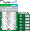 Filterbuy 14x25x1 Air Filter MERV 8 Essential Dust & Allergy Defense, by Filterbuy