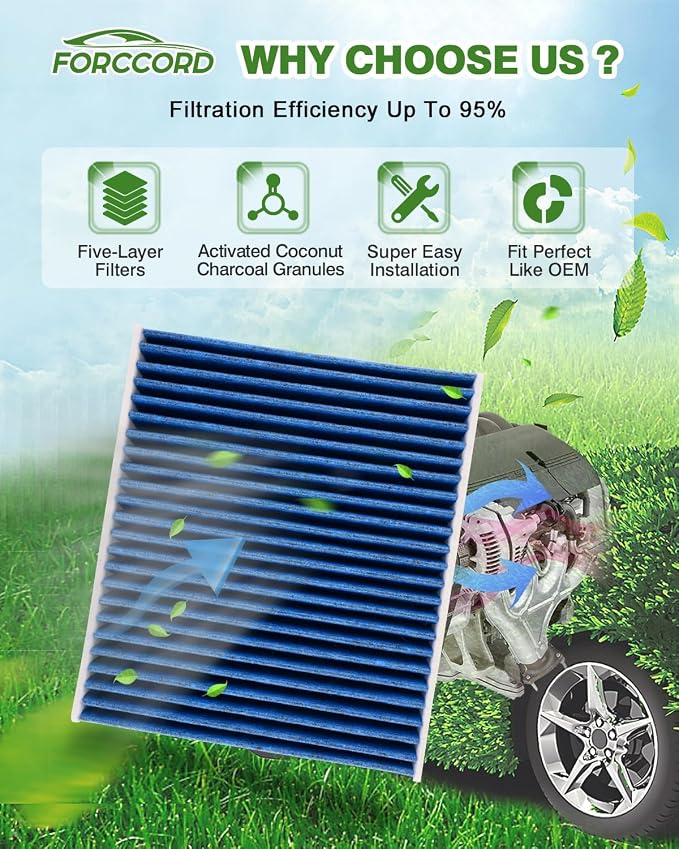 2-Pack Cabin Air Filter Fits for 2012-15 CAPTIVA SPORT, 2010-17 EQUINOX/TERRAIN - Image 2