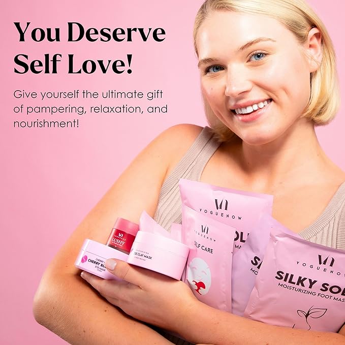 Spa Gifts for Women- Premium Self Care Spa Kit With Bath, Skin Care Sets & Self Care Items For Women - Ultimate Pampering Skin Care Set - Birthday Gifts - Spa Gift Baskets (Pack of 20)
