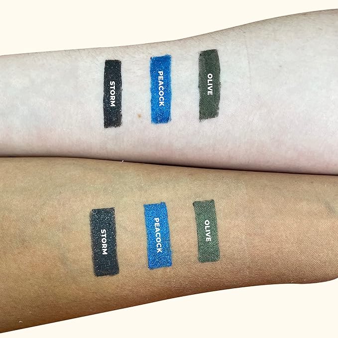 Beauty For Real I-Line 24-7 Eyeliner, Peacock - Rich, Brilliant Blue - Long-Wearing, Waterproof Gel Formula - Safe for Sensitive Eyes & Contact Lens Wearers - 0.01 oz