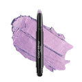 Longwear Cream Eye Shadow Sticks(48 Violet Metallic), Smudge-Proof, Waterproof Eyeshadow,Silky Formula Glitter With Makeup Brush,Light Purple Eyeshadow Stick
