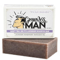 Grown Ass Man Co. - Solid Shampoo Bar Rich Lather 3 in 1: Hair, Beard & Body Wash - Plastic Free & Eco-Friendly, Natural & Organic for All Hair Types, 4oz Bar (Don't Tell Me It's Lavender, Single)
