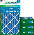 Filterbuy 20x30x4 Air Filter MERV 13 Optimal Smoke & Allergy Defense, by Filterbuy