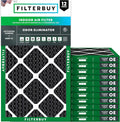 Filterbuy 12x20x1 Air Filter MERV 10 Odor & Allergy Defense by Filterbuy