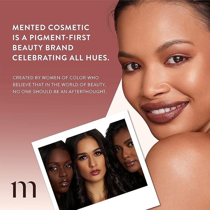 Mented Cosmetics Lip Gloss for Women Tinted Lip Balm Stain, Long Lasting Buildable Moisturizing Lipgloss Lipstick Topper, Made in USA, Cruelty Free Vegan Makeup, Send Nudes