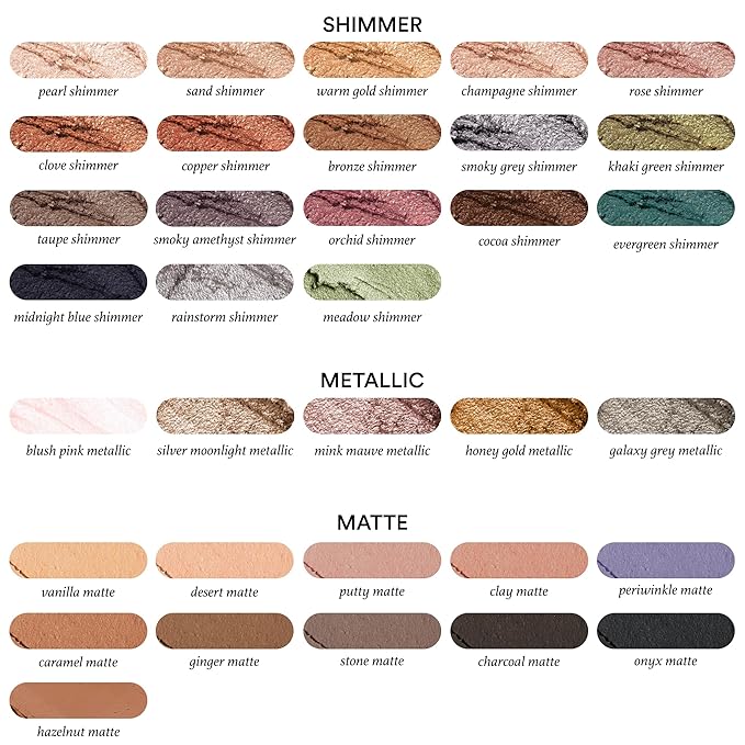 Julep Eyeshadow 101 Crème-to-Powder Waterproof Eyeshadow Stick Duo – Long-Lasting, Crease-Proof, Easy Apply with Built-in Smudger - Sand Shimmer and Smoky Tawny Matte
