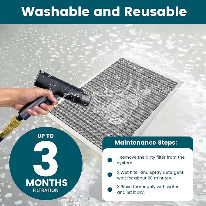 12x12x1 Air Filter-MERV 8, Washable & Reusable Electrostatic Air Filter - Image 6