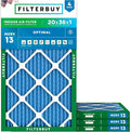 Filterbuy 20x36x1 Air Filter MERV 13 Optimal Smoke & Allergy Defense, by Filterbuy