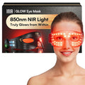 INIA Red Light Therapy Eye Mask for Under Eye Treatment & Rejuvenation - Skincare Device for Dark Circles, Wrinkles, Forehead Lines, Crow's Feet
