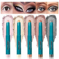 5 color set Eyeshadow Stick Eye Shadow Brightener Stick Eyeliner Pencil Cream Shimmer Glitter Smooth Eyeshadow Pencil Nude Korea Primer Highlighter Natural Waterproof Long Lasting