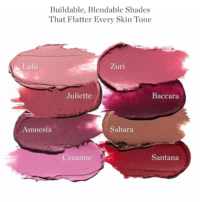 Ogee Full Bloom Sculpted Lipstick (Santana - Cherry Red) - Long Lasting Organic Lipstick with Jojoba Oil & Micro Hyaluronic Acid - 70% Organic Ingredients & Made in USA