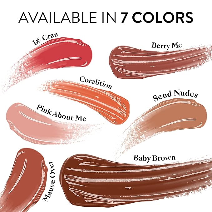 Mented Cosmetics Lip Gloss for Women Tinted Lip Balm Stain, Long Lasting Buildable Moisturizing Lipgloss Lipstick Topper, Made in USA, Cruelty Free Vegan Makeup, Send Nudes