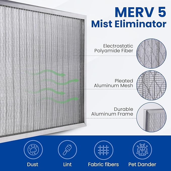 McPherson Reusable Air Filter 14x14x1 | Washable MERV 8 | Made in USA Metal - Image 7