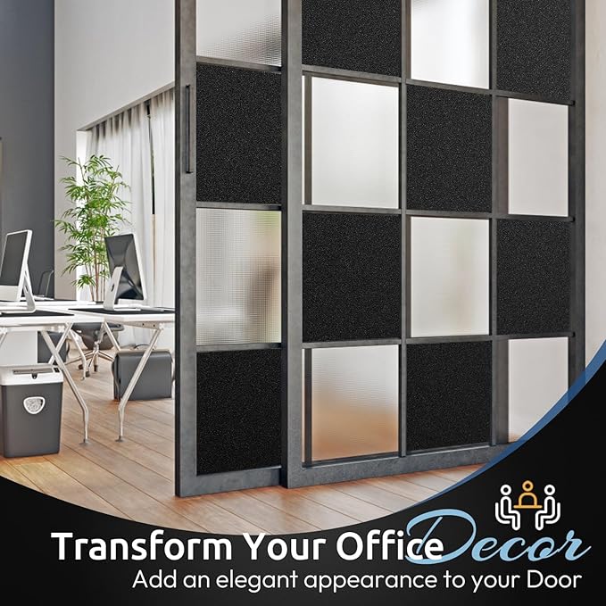 rabbitgoo Blackout Window Film, Sun Heat Blocking Privacy Cover for Glass, Removable Opaque Room Darkening Dark Black Out Window Covers Tint Shades for Home Day Sleep Light Blocker 11.8 x 78.7 Inches