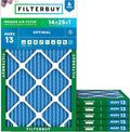 Filterbuy 14x25x1 Air Filter MERV 13 Optimal Smoke & Allergy Defense, by Filterbuy