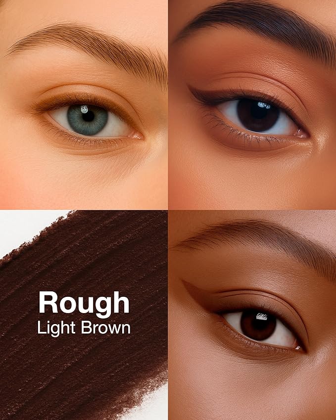 Mineral Fusion Eye Pencil (Light Brown - Rough) - Eyeliner with Soothing Chamomile, Meadowfoam & Vitamin E - Smooth & Long Lasting, Hypoallergenic, Non-Irritating Eye Makeup