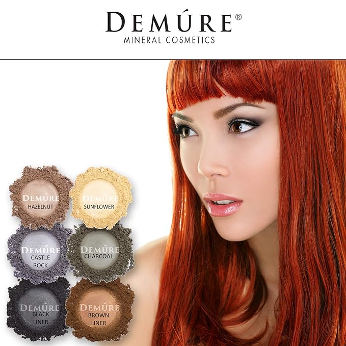 Demure Mineral Make Up (Brown Liner) Eye Shadow, Matte Eyeshadow, Loose Powder, Eye Makeup, Professional Makeup