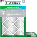 Filterbuy 18x21x1 Air Filter MERV 8 Essential Dust & Allergy Defense, by Filterbuy