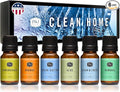 P&J Fragrance Oil Clean Home Set | Lemongrass, Fresh Cotton, Clean & Fresh, Aloe, Bamboo, Orange Candle Scents for Candle Making, Freshie Scent, Soap Making Supplies, Diffuser Oil Scents