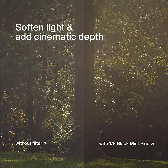 Urth 62mm Magnetic Ethereal Black Mist ⅛ Diffusion Lens Filter - Image 6