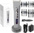 Brio Beardscape V1 Beard Trimmer for Men Professional with Low Friction Ceramic Blade, Cordless Professional Hair Trimmer for Barbers with 4 Hrs of Long Battery Timing, Ideal for Beard & Body (Gray)