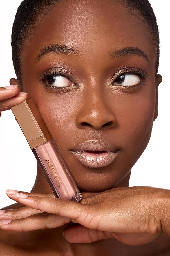 Sara Happ Rose Gold Slip Luxe Gloss with Subtle Shimmer - High-Impact Shine & Long-Lasting Wear, Nourish, Hydrate, and Heal Your Lips, 0.21 fl. oz.