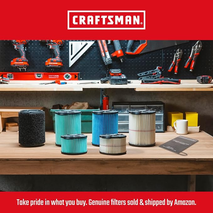 CRAFTSMAN CMXEVBE17596 20 Gallon 6.5 Peak HP Wet Dry Vac, Heavy-Duty Shop - Image 5