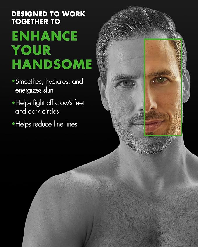 Tiege Hanley Skin Care Set for Men, Anti Aging Routine, System Level 3, Daily Face Wash, Facial Scrub, Two Moisturizers, Eye Cream, and Serum for Healthy, Hydrated Skin, Men’s Skin Care, 6 Piece Kit