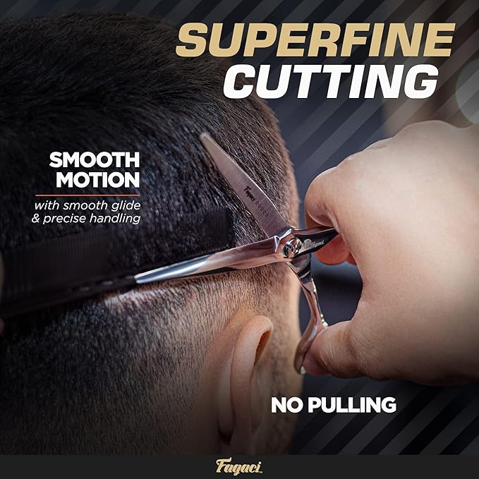 Fagaci Professional Hair Scissors & Thinning Shears Extreme Cut, ATS314 Steel Hair Cutting Scissors Professional, 440C Steel Thinning Scissors, Hair Shears, Hair Scissors Professional, Barber Scissors