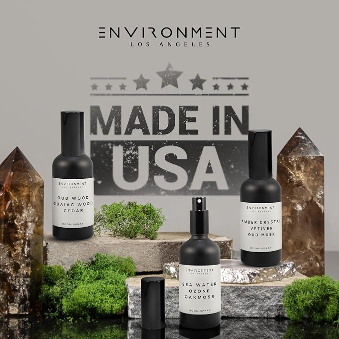 ENVIRONMENT Inspired by 5-Star Resort ARH Room Spray, 100ml Air Freshener (White Woods | Pomegranate | Peony) Home Fragrance Accessories, Room Perfume, Room Deodorizer, Vegan & Cruelty-Free