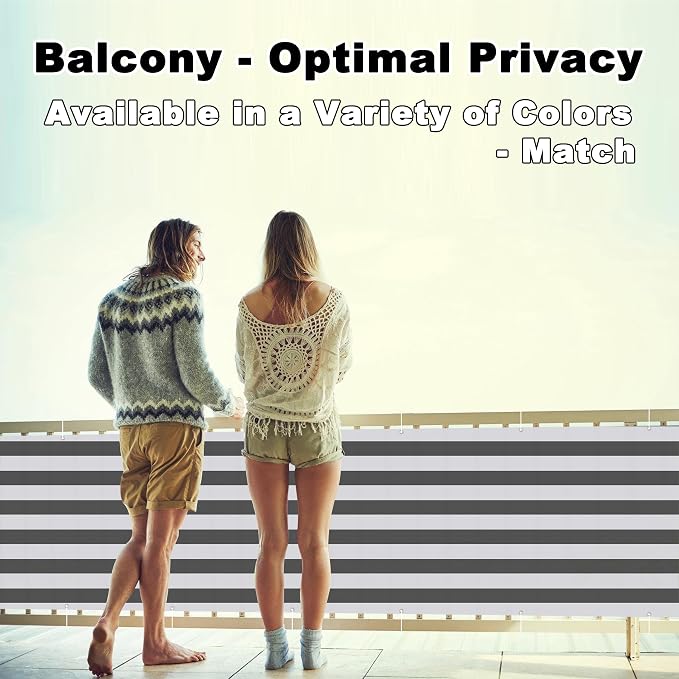 Privacy Screen 8.2' x 59' UV Protection Weather-Resistant Outdoor Privacy - Image 2