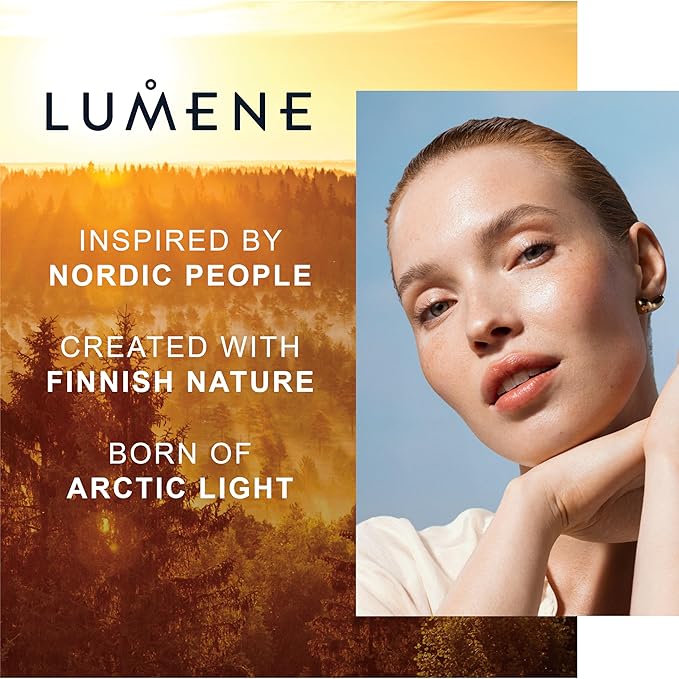 Lumene Color Correcting CC Cream - Lightweight Foundation - Medium Coverage - Redness Reducing Face Makeup for Glowing Complexion - Vegan Formula + Suitable for All Skin Types - Deep Tan (1 fl oz)