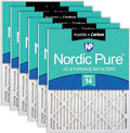 Nordic Pure 14x20x1 Pleated Air Filters MERV 14 Plus Carbon 6 Pack by NordicPure