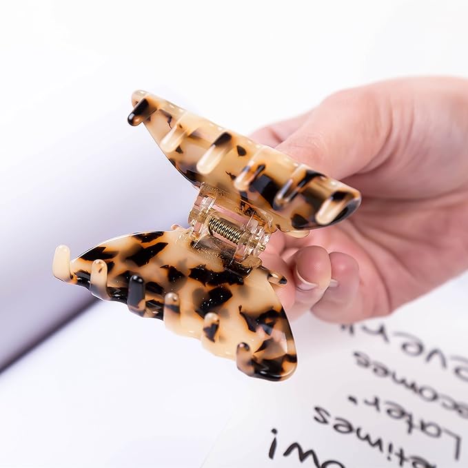 Handmade Celluloid Acetate French Design Barrettes Tortoise Shell Claws Hair Claw Luxury Fashion Accessories Hair Clip for Women
