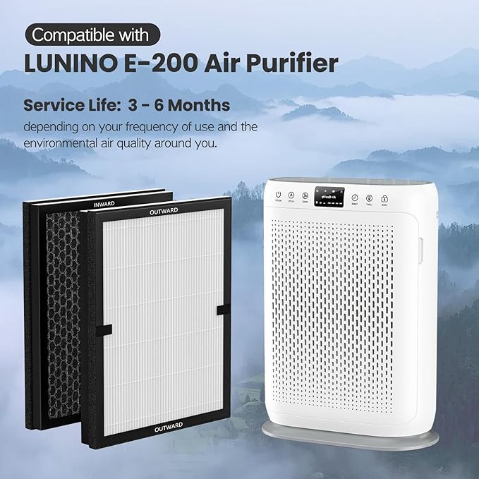 4 Pack E-200 HEPA Air Filter Compatible - Image 2