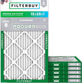 Filterbuy 15x25x1 Air Filter MERV 8 Essential Dust & Allergy Defense, by Filterbuy