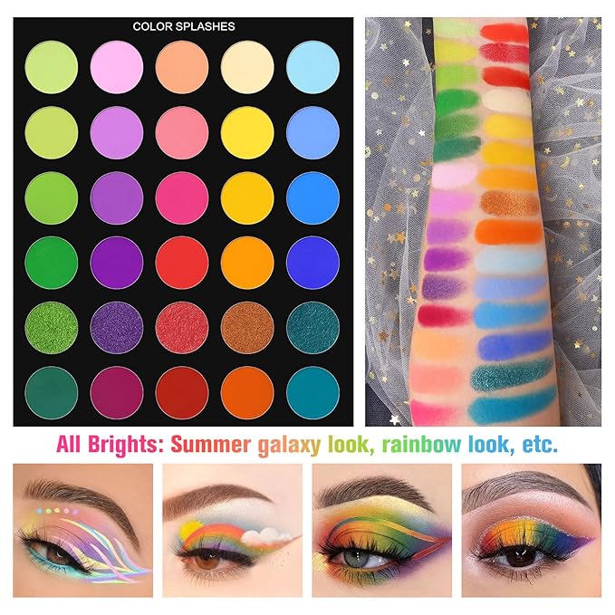 UCANBE Pretty All Set Eyeshadow Palette Pro 86 Colors Makeup Kit Matte Shimmer Eye Shadow Highlighters Contour Blush Powder All In One Makeup Pallet Holiday Christmas Valentine's Gift Set