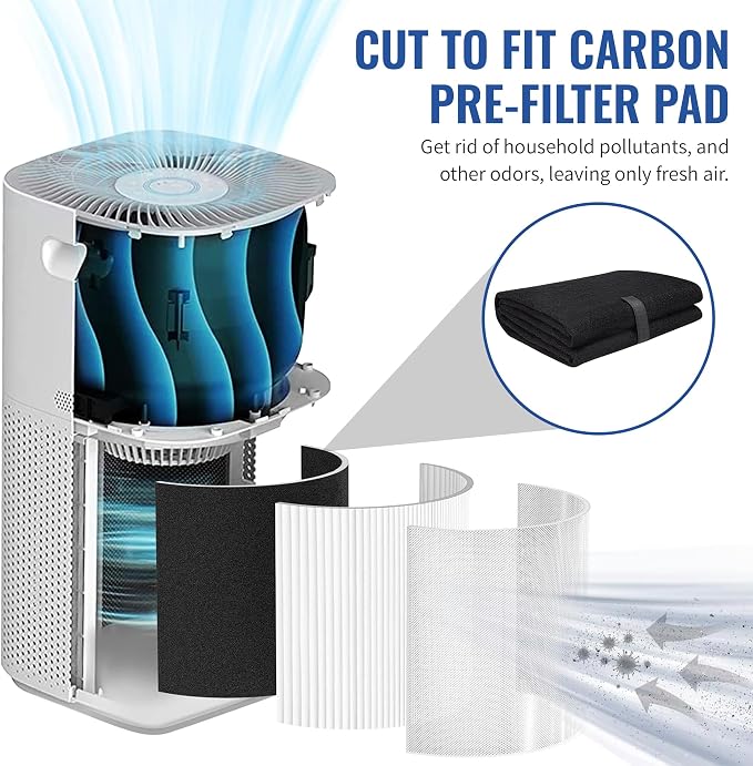 CFS Pack of 2, Universal Cut to Fit Carbon Pre-Filter Pad Roll - Image 5
