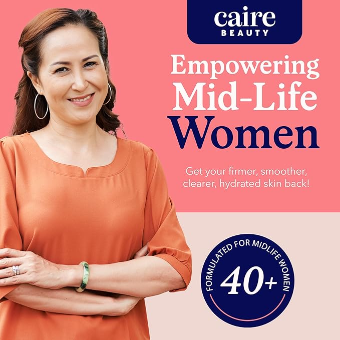 Caire The Grownup Pro-Aging Moisturizer Advanced Hyaluronic Acid Peptide Natural Ceramide Lipid Replenishing moisturizer. Wrinkle Fighting, Collagen Generation (15 ml)